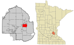 Hennepin County Minnesota Incorporated and Unincorporated areas Golden Valley Highlighted